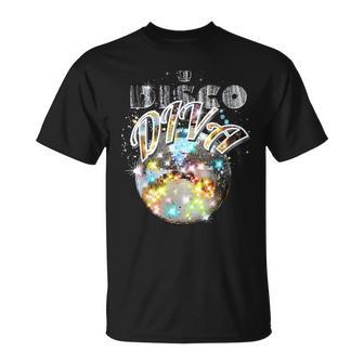 Disco Ball Disco Diva Queen 70S Retrointage Dancing T-Shirt - Geschenkecke