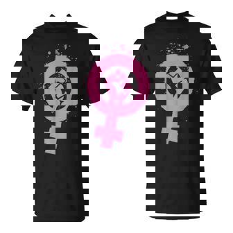 Diseño De Símbolo De Feminismo Retro Años 70 80 90 Feminista Camiseta unisex - Regaloses