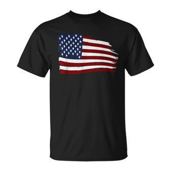 Distressed Us Usa Flag Stars And Stripes American T-Shirt - Geschenkecke