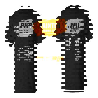 Divertido Casa Pintura Tarifa Por Hora Del Pintor Camiseta unisex - Regaloses