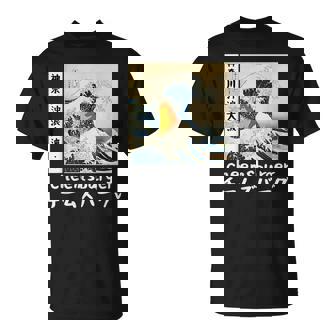 Divertido El Gran Ola De Kawai Cheems Doge Japonés Estilo Camiseta unisex - Regaloses