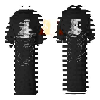 Divertido Roedor Para Amantes De La Cubeta Dueño De Cobayas Bolsillo En El Pecho Camiseta unisex - Regaloses