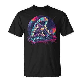 Dj Astronaut Space Galaxy Techno Rave Edm House Music Planet T-Shirt - Geschenkecke