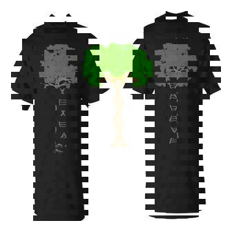 DNA Double Helix Tree Science Biologist T-Shirt - Monsterry