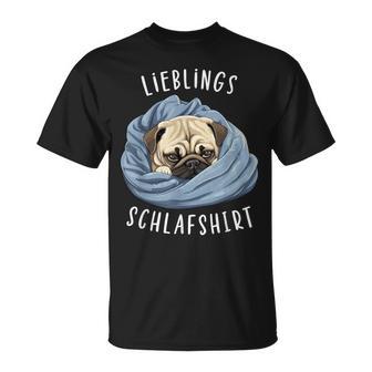 Dog Official Favourite Sleep Pug T-Shirt - Geschenkecke