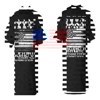 Doge Department Of Government Efficiency Doge DOGE Classic Fit Black -Adults T-Shirt | Mazezy