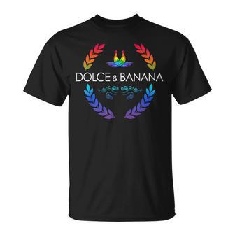 Dolce And Lgbtq Banane Pride Grafik Niedlich Regenbogen T-Shirt - Geschenkecke