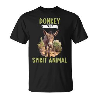 Donkey Is My Spirit Animal Donkeys Donkey T-Shirt - Monsterry