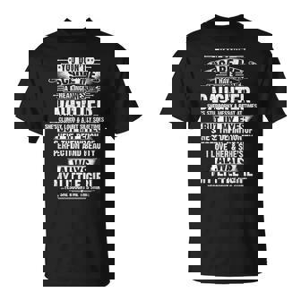 You Don't Scare Me I Have A Freaking Awesome Daughter T-Shirt - Monsterry