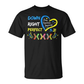 Down Syndrome Awareness 321 Down Right Perfect Socks T-Shirt - Thegiftio UK