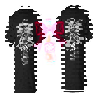 Dr Pep Soda Lover Bow Coquette Trendy Aesthetic T-Shirt - Monsterry