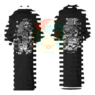 Dragon Ramen Kawaii Neko Japanese Noodles Aesthetic T-Shirt - Monsterry