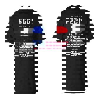 Drapeau Français Pour Trump 2024 Supporter Patriotique T-Shirt - Cadeauxyz