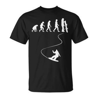 Drawn Simple Evolution Snowboard T-Shirt - Geschenkecke