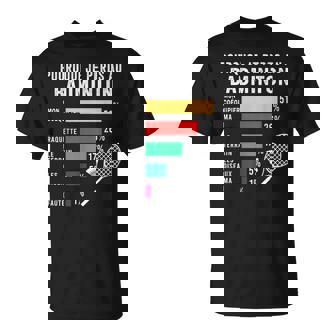 Drôle Badminton Je Peux Pas J'ai Badminton Idee Cadeau Bad T-Shirt - Cadeauxyz