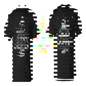 Drum Lover Christmas Lighting Drum Xmas Tree T-Shirt - Monsterry