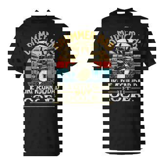 Drummer Dad Like A Regular Dad But Cooler Drums T-Shirt - Monsterry