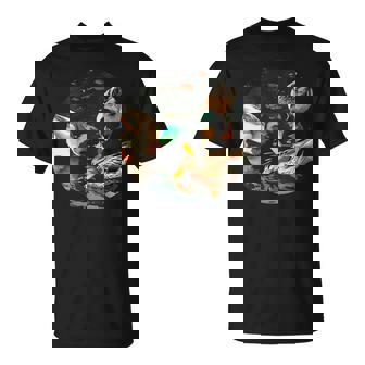 Ducks In Park Costume For Feeding Ducks Lovers T-Shirt - Monsterry