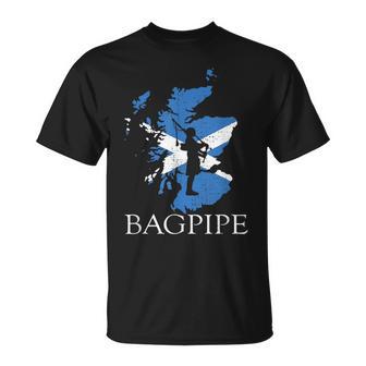 Dudelsack Mit Schottischer Flagge T-Shirt - Geschenkecke