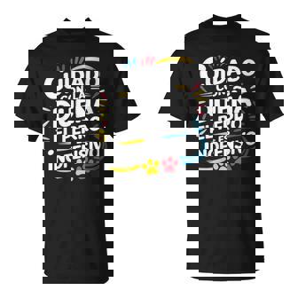 Dueña Audaz Perro Tranquilo Camiseta unisex - Regaloses
