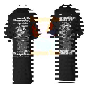 Dumpster Fire Response Team Meme Racoon Lover Humor T-Shirt - Thegiftio UK