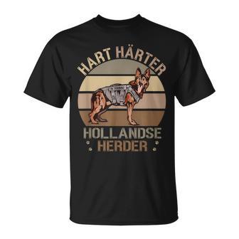 Dutch German Shepherd Hard Hardener Hollandse Herder Dog T-Shirt - Geschenkecke