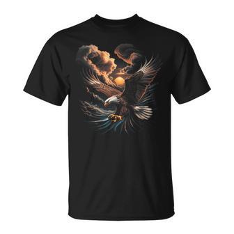 Eagle Bird Watching Wildlife American Pride Bald Eagle Usa T-Shirt - Geschenkecke