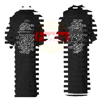 Eagles School Spirit Leopard Print Red T-Shirt - Monsterry