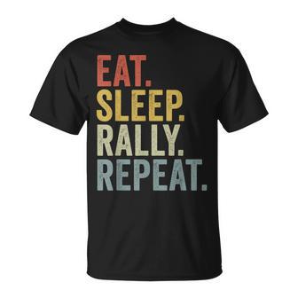 Eat Sleep Rally Repeat Rally Driving T-Shirt - Geschenkecke