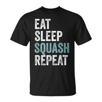 Eat Sleep Squash Repeat Squash Camiseta unisex - Regaloses