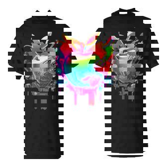 EDM Rave Festival Trippy Apple Electronic Dance Music T-Shirt - Monsterry
