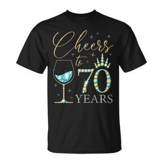 Ein Hoch Auf 70 Jahre Alte Frauen Zum 70 Geburtstag Frauen Königinnen Geburtstag T-Shirt - Geschenkecke