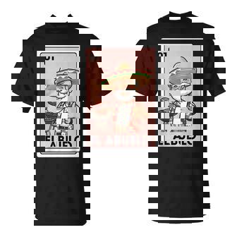 El Abuelo Grilling Grandpa Mexican Bingo Card T-Shirt - Thegiftio UK