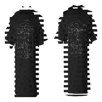 El Hombre Deitruvio Corre Dibujo De Anatomía Del Corredor Camiseta unisex - Regaloses