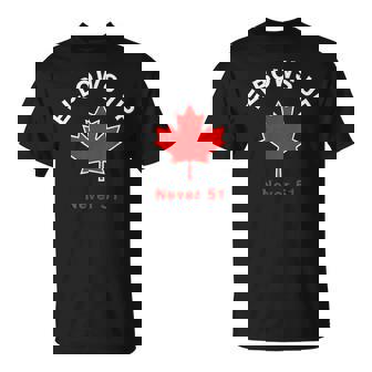 Elbow's Up Never 51 Canada Flag Stand Strong T-Shirt | Mazezy