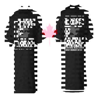 Elbows Up Canada Never Mistake Kindness For Weakness T-Shirt - Thegiftio UK