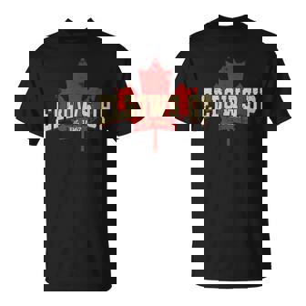 Elbows Up Canada Strong And Free Proud Canadian Women T-Shirt - Seseable