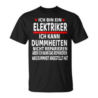 Electrician Humour Saying Electrician T-Shirt - Geschenkecke