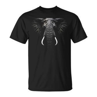Elephant Lover Art Animal Abstract Graphic Elephant T-Shirt - Monsterry