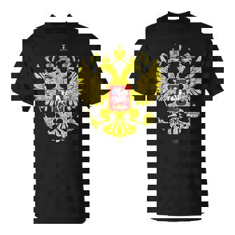 Emblème National Russe Aigle À Double Tête T-Shirt - Cadeauxyz