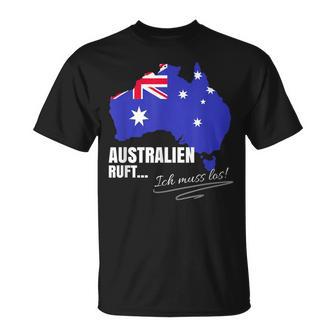 Emigration Australia Farewell Must Have Gadgets Emigrant T-Shirt - Geschenkecke