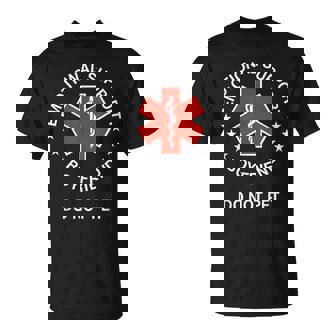 Emotional Support Boyfriend Do Not Pet Boyfriend T-Shirt - Seseable