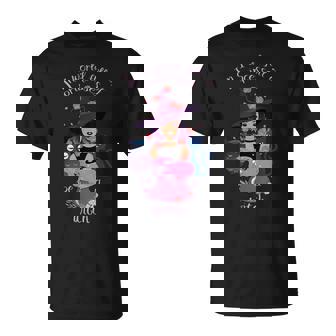 En Un Mundo Lleno De Princesas Sé Una Amiga De Una Bruja Un Búho Gato Camiseta unisex - Regaloses