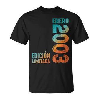 Enero 2003 Retro 2003 Año 2003Intage 2003 Camiseta unisex - Regaloses