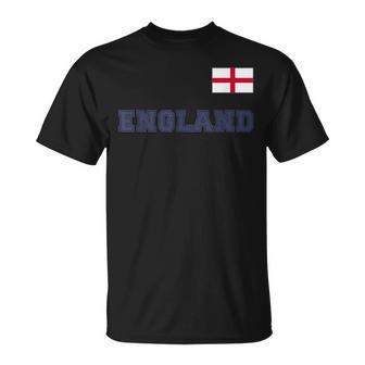 England With National Flag Flag On The Chest T-Shirt - Geschenkecke