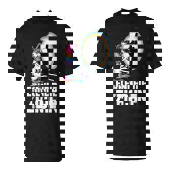 Erkenne Die Zeichen Einhorn Schatten Lustiger Spruch Einhorn T-Shirt - Geschenkecke