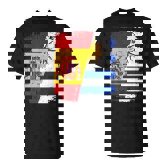 España Y Uruguay Bandera De Amor Y Amistad Diseñointage Camiseta unisex - Regaloses