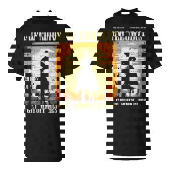 Even Cowboys Get Tummy Aches Survivor Western Retro Vintage T-Shirt - Monsterry
