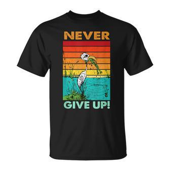 Never Ever Give Up Motivational T-Shirt - Geschenkecke