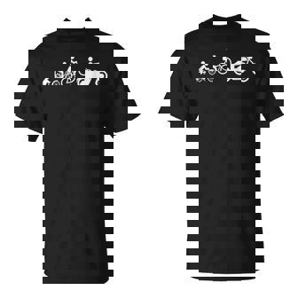 Evolución De La Motocicleta Chopper Regalo Para Moteros Camiseta unisex - Regaloses